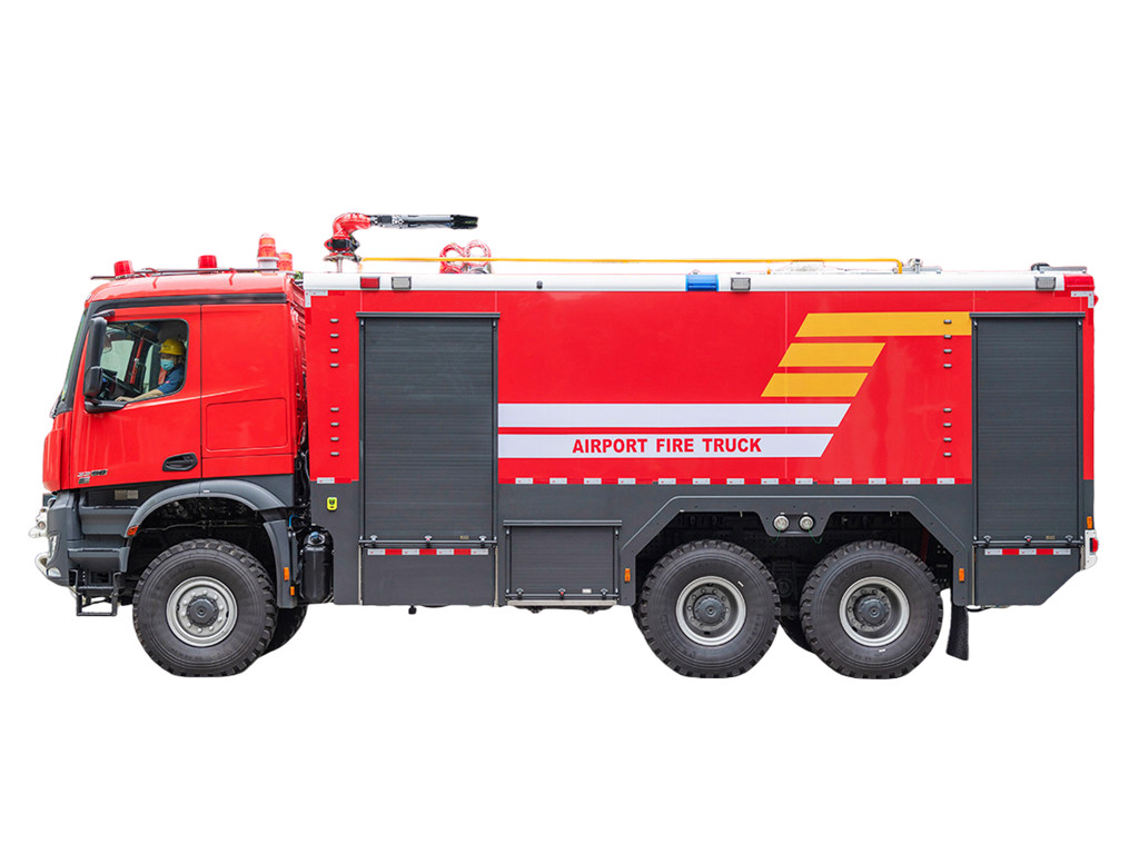 Benz 6x6 offroad ARFF airport firefighting truck