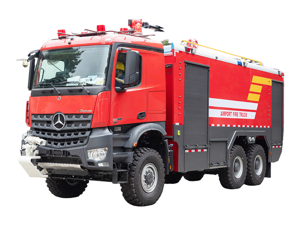 Mercedes Benz 6x6 offroad ARFF airport fire truck