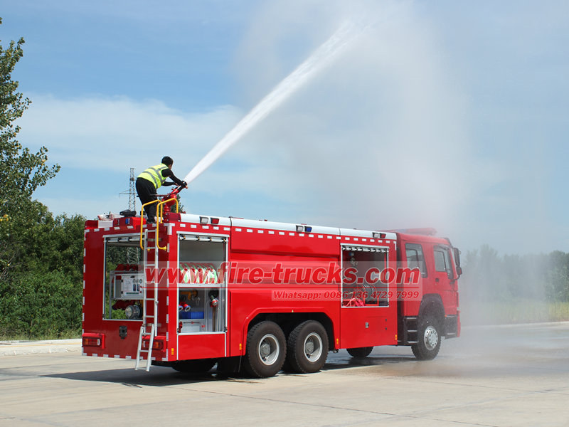 HOWO water tender fire truck for sale