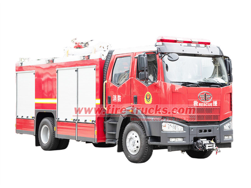 FAW 6000L water tanker fire truck