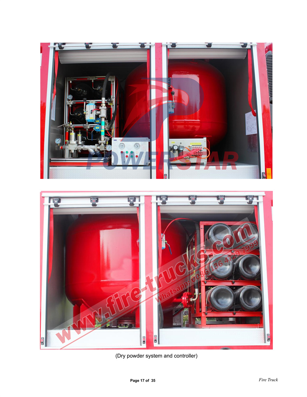 POWERSTAR TRUCKS ISUZU GIGA Water & Foam & Powder Fire Truck Manual