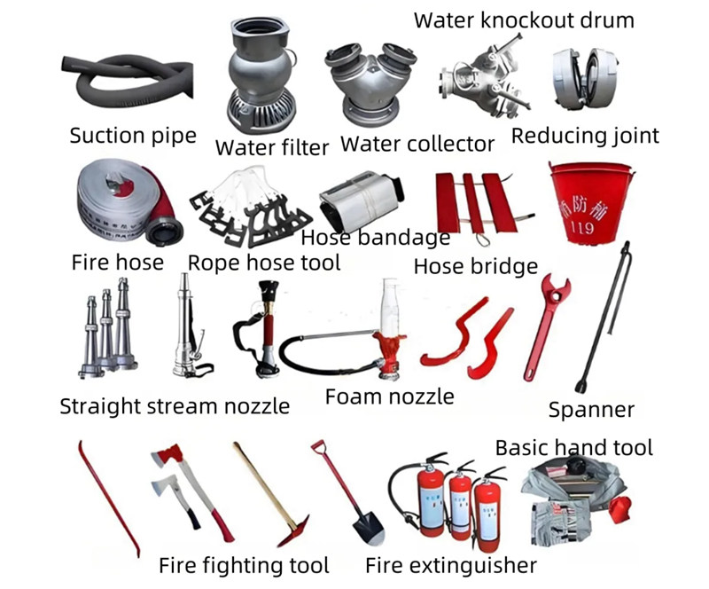 SINOTRUK SITRAK fire truck accessories and tools POWERSTAR fire truck accessories and tools