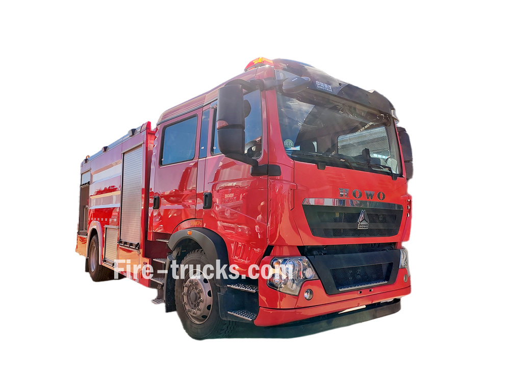 HOWO TX 4x2 foam water fire truck