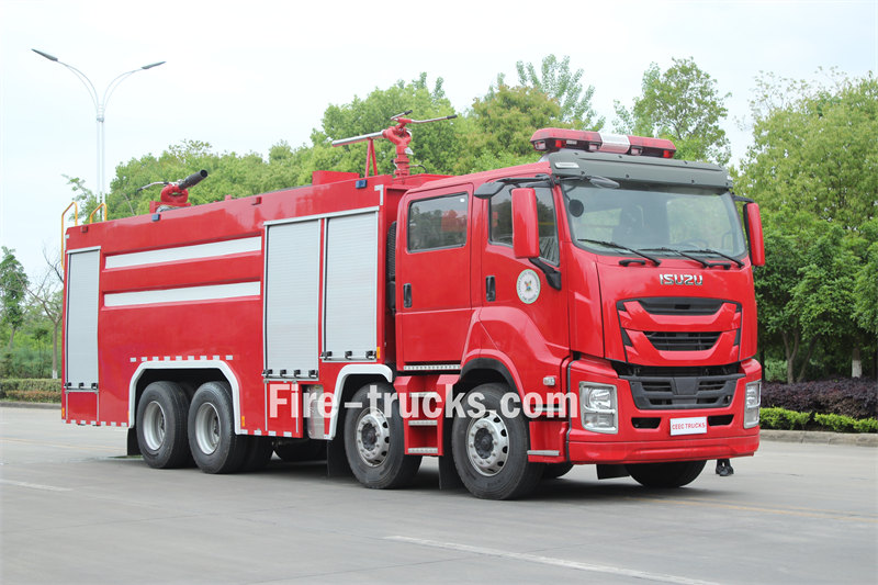 Isuzu Giga dry powder fire fighting truck