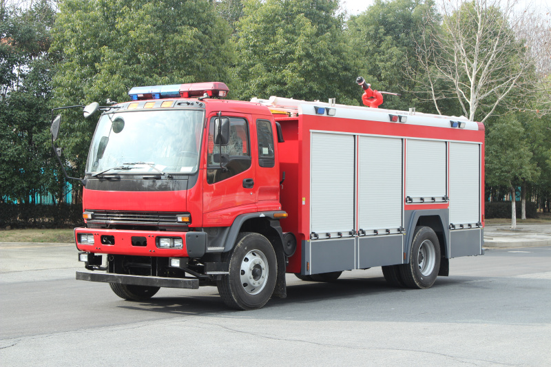 Nigeria Federal Fire Service Truck Isuzu technical drawing