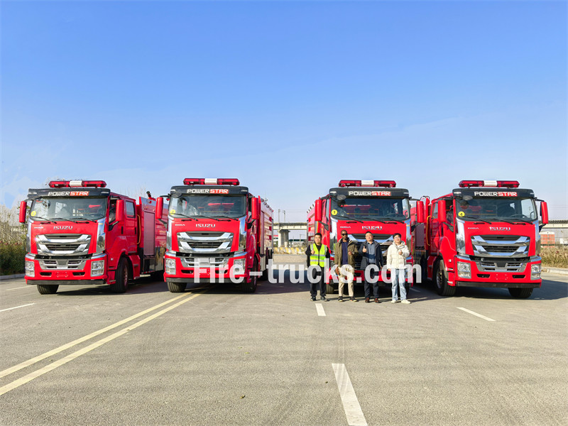 Isuzu FVZ water foam fire fighting truck