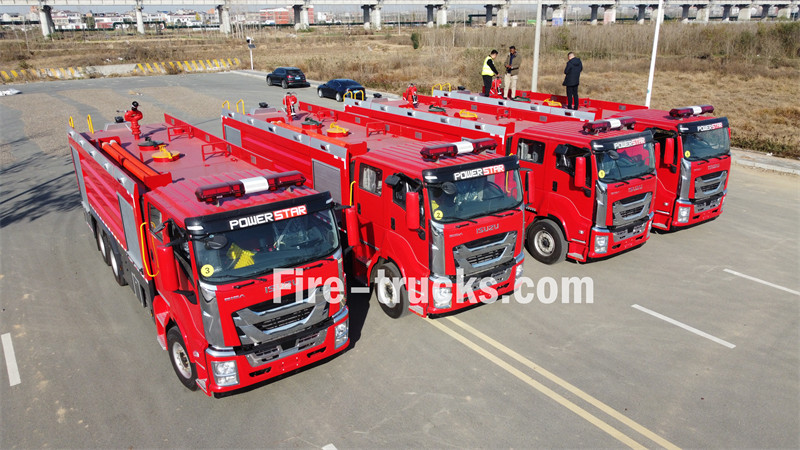 Isuzu FVZ fire truck mounted 10 cbm foam tanker