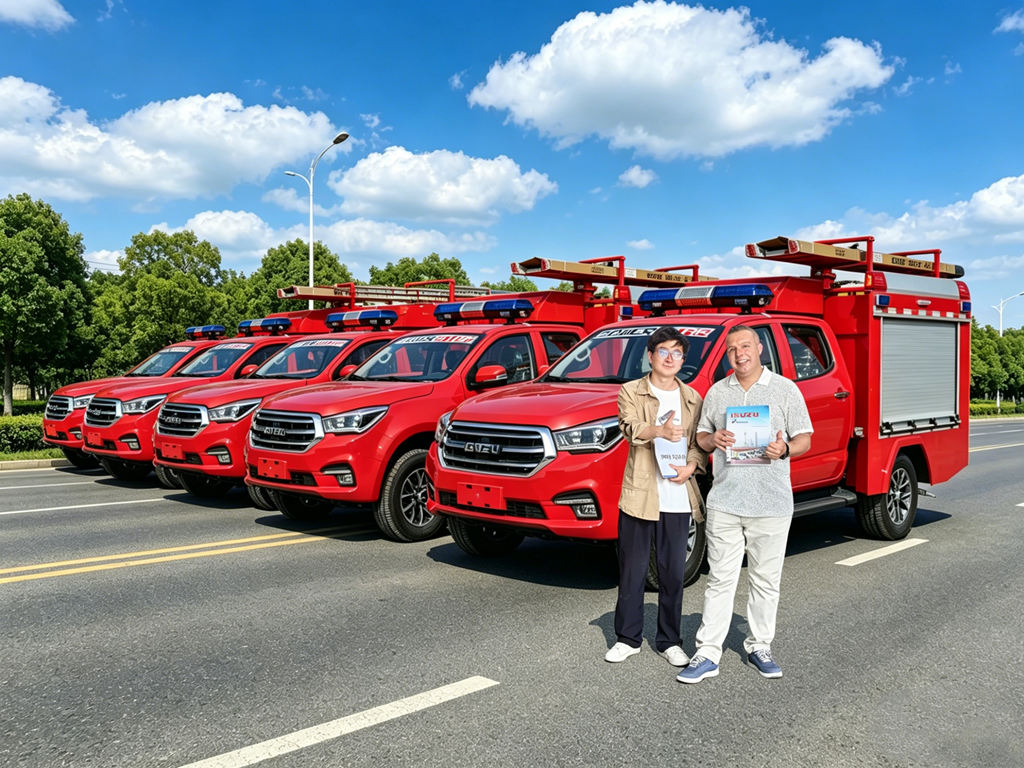 ISUZU pickup fire fighting rescue truck export Moldova