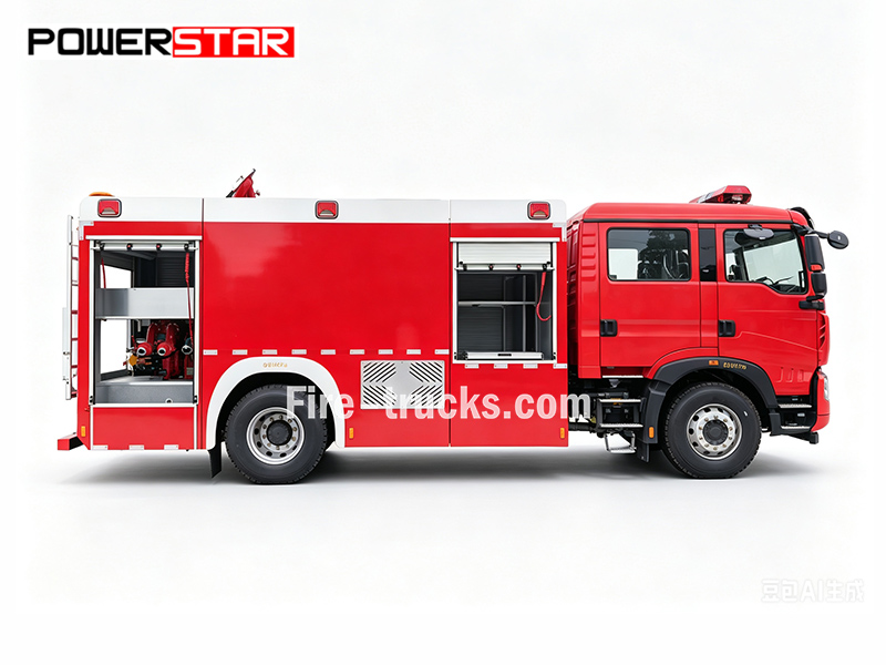 SINOTRUK HOWO TX 8000L Foam Water Tender for Oil Refinery Fire Suppression Dubai