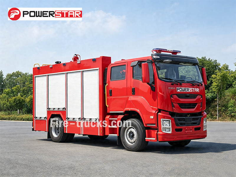 ISUZU GIGA 4x2 Foam Fire Truck for Albania Chemical Tank Area Fire