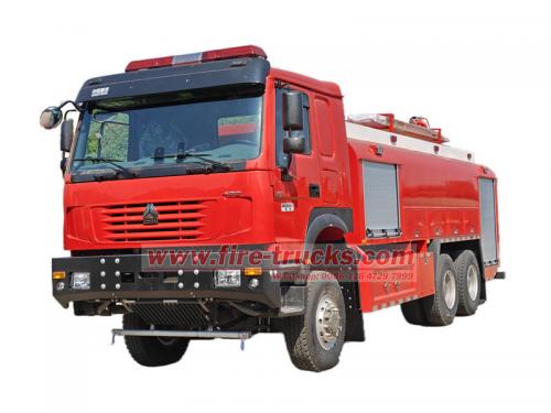 HOWO 6×6 water tender fire truck