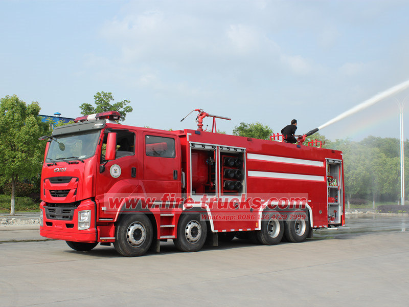 ISUZU Powder Fire Truck ၏ အစိတ်အပိုင်းတစ်ခုစီ၏ ဖွဲ့စည်းပုံနှင့် လုပ်ဆောင်ချက်များ