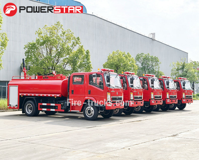 HOWO 6cbm အရေးပေါ် အမြှုပ် မီးဘေးကယ်ဆယ်ရေးကား